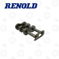 Master link for a roller chain (Renold) with two pins and side plates