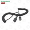 Schaeffler HEATERMPROBE-20-200 Magnetic Temperature Probe | E-Shop Bearings Specialist Coiled black power cord with a two-prong plug and a small round sensor head at the end