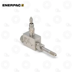 Enerpac 83011 Gauge Attachment Set, 40,000 PSI - 40000 PSI | E-Shop Bearings Specialist Enerpac hydraulic valve block with an adjustable screw valve and threaded rod actuator