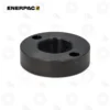 Enerpac AW53 Mounting Bracket | E-Shop Bearings Specialist Round black Enerpac flange with internal threading and two small through-holes for mounting
