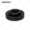 Enerpac BAD172 9-Ton Flange Adaptor | E-Shop Bearings Specialist Black flanged hub/adapter with a central threaded bore and four surrounding bolt holes (Enerpac component).