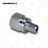 Enerpac BFZ16324 Reducer Adaptor G3 8 to 3 8 | E-Shop Bearings Specialist Enerpac metal hex-fitting with a male threaded end, used as a hydraulic/pneumatic adapter.