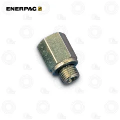 Enerpac hexagonal metal hydraulic adapter with male threads (threaded connector)