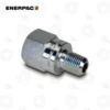 Enerpac BFZ16421 Reducer Adaptor G1 4 to 1 8 | E-Shop Bearings Specialist Enerpac metal hydraulic adapter with hex body and male external threads.