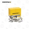 Enerpac BHP162 7-Ton Cross Bearing Puller Set | E-Shop Bearings Specialist Enerpac yellow tool chest with hydraulic pump and assorted hydraulic hand tools laid out in front