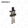 Enerpac BHP180 7-Ton Bearing Cup Puller | E-Shop Bearings Specialist Hydraulic bearing puller with two long handles and central ram for extracting bearings or gears ( Enerpac ).