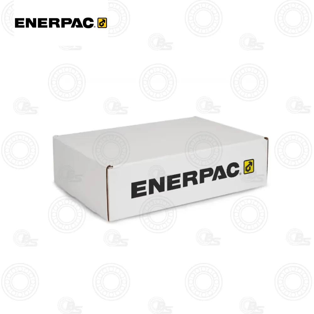 Enerpac LGHS364EE Lock Grip Puller Sets - 230V | E-Shop Bearings Specialist White rectangular cardboard box with the Enerpac logo on the side.