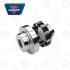 OPTIBELT PEX COUPLING_bearings specialist | E-Shop Bearings Specialist Blue Optibelt box beside a metallic belt drive component, with faint bearing illustrations in the background.