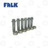 REGALREXNORD FALK GEAR COUPLING FASTENER | E-Shop Bearings Specialist Six silver hex bolts with matching nuts arranged in a line on a white background.