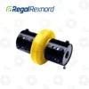 REGALREXNORD VIVA VS ELASTOMERIC COUPLINGS | E-Shop Bearings Specialist Close-up of a yellow and black cordless drill/driver positioned diagonally against a white background.