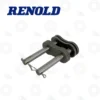 RENOLD-SD COTTER-CLIP-BS | E-Shop Bearings Specialist Chain joining tool with two parallel pins and a clamp, used to connect roller chains (Renold branding in background).