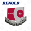 RENOLD STANDARD DUTY SD CHAIN-BS_shop bearingsspecialist | E-Shop Bearings Specialist Renold SD Standard Duty chain displayed in front of its red and gray packaging box.